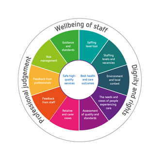 Safe staffing method framework graphic