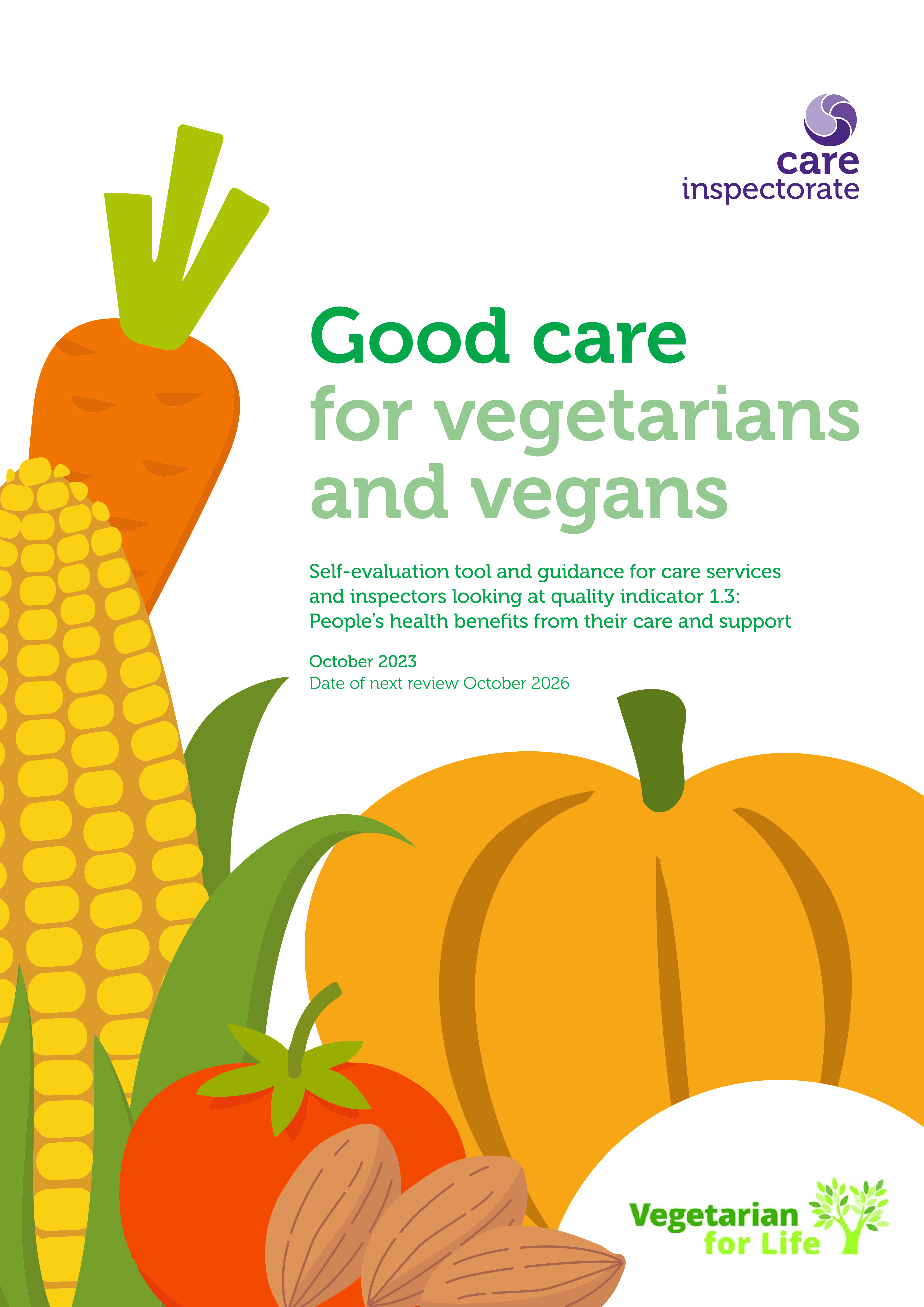 Good care for vegans and vegetarians