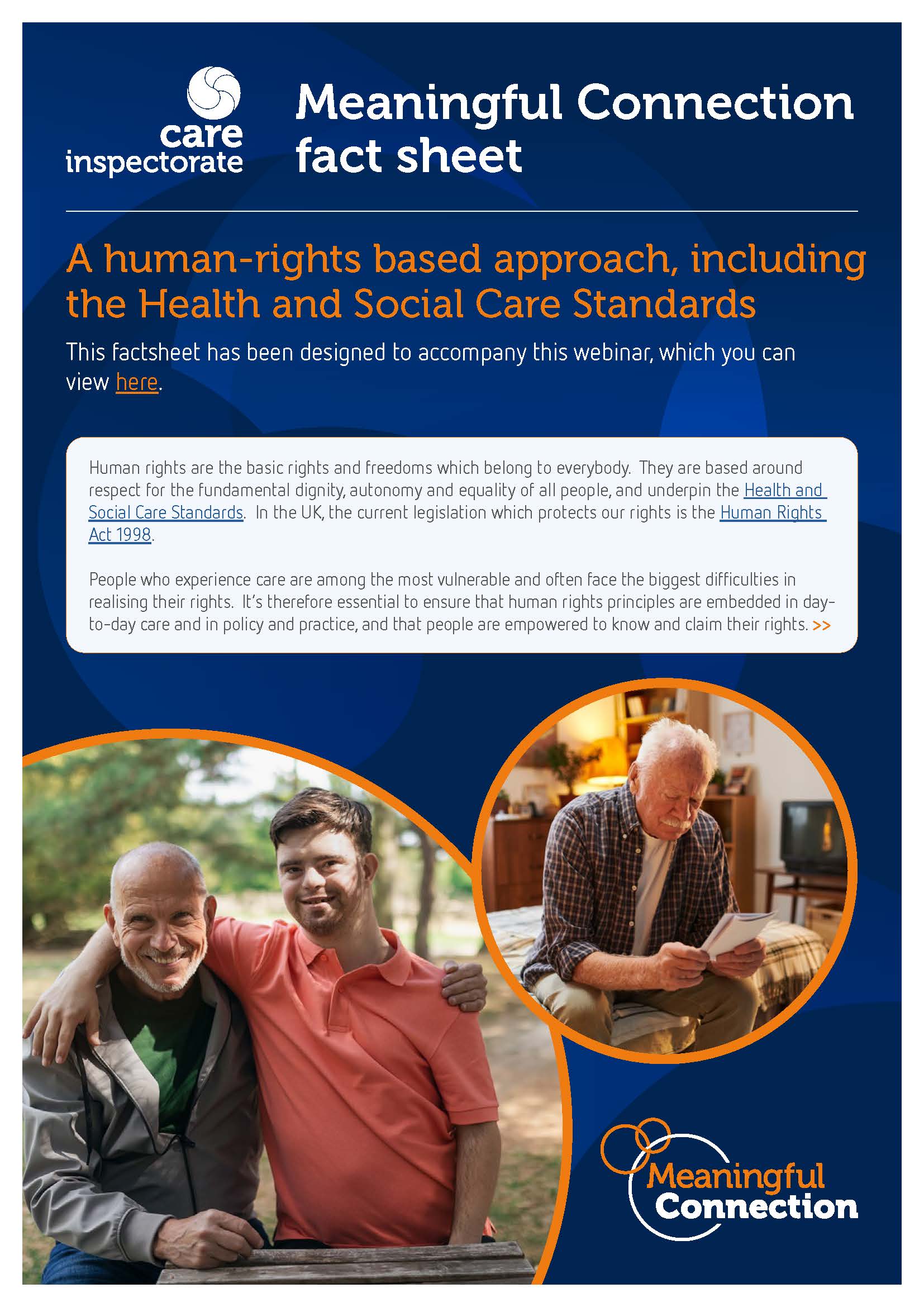 Meaningful connection fact sheet A human rights based approach Page 1